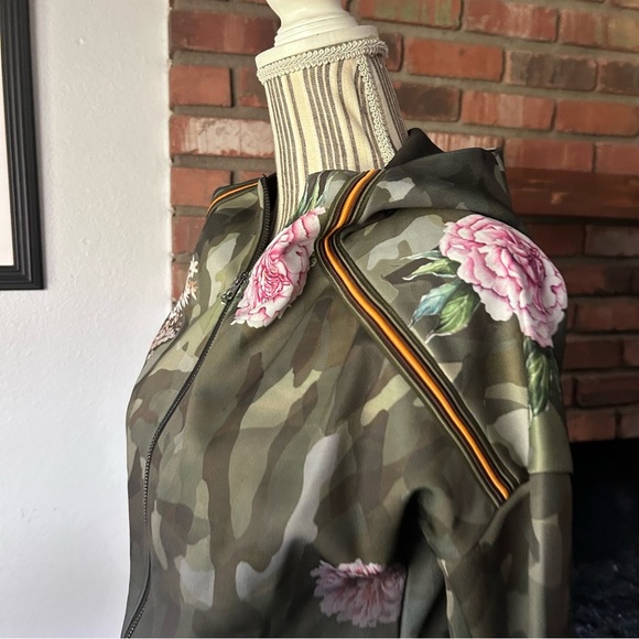 Desigual Angee Floral Hooded Zip Up Sweatshirt Sz XS - Picture 8 of 12